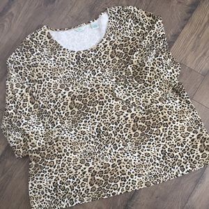 Leopard Scoop Neck